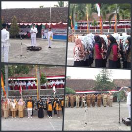 UPACARA BENDERA HUT RI KE 78 KALURAHAN TAMBAKROMO